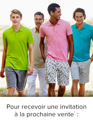 Pour recevoir une invitation à la prochaine vente*