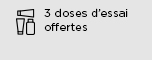 3 échantillons gratuits pour toute commande